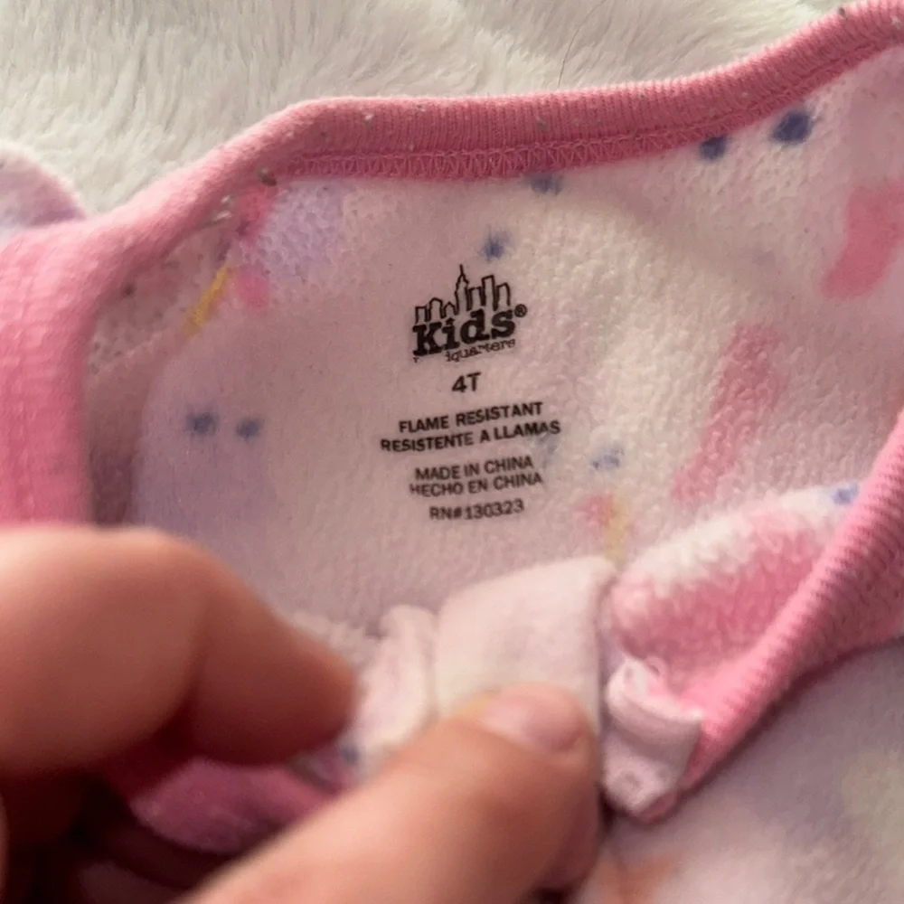 Kids Headquarters Pink Footies One Pieces Cozy Sleepwear 4T